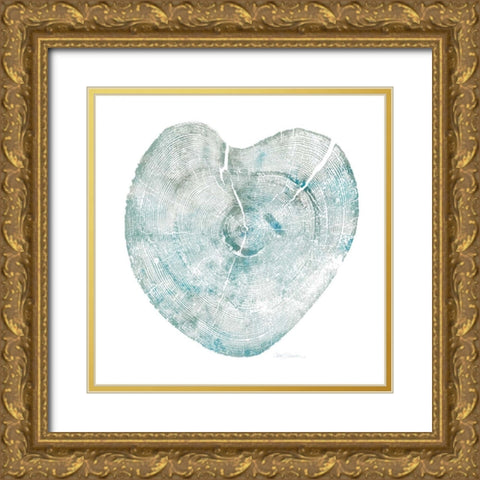 Heart Tree II Gold Ornate Wood Framed Art Print with Double Matting by Robinson, Carol