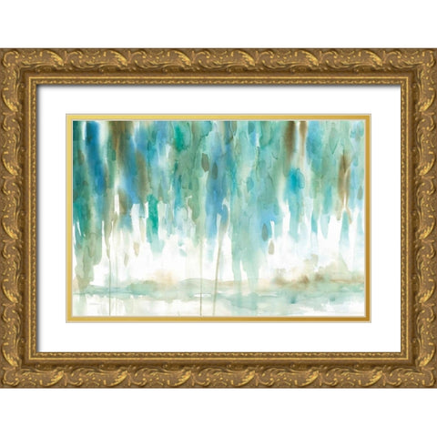 Rainwashed Gold Ornate Wood Framed Art Print with Double Matting by Robinson, Carol