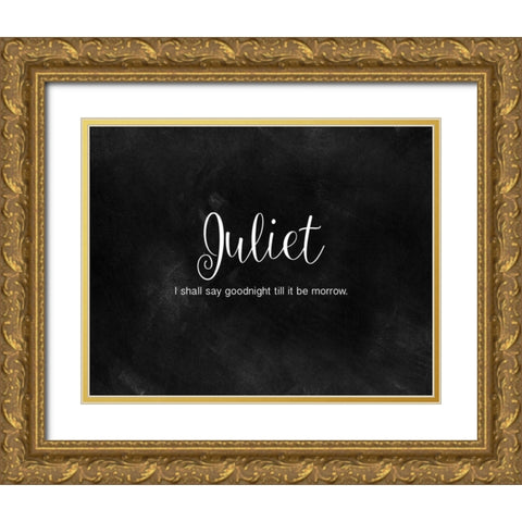 Romeo and Juliet II Gold Ornate Wood Framed Art Print with Double Matting by CAD Designs