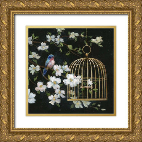 Evening Song II Gold Ornate Wood Framed Art Print with Double Matting by Nan