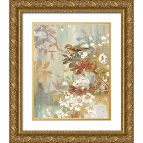 Spring in Bloom Gold Ornate Wood Framed Art Print with Double Matting by Nan