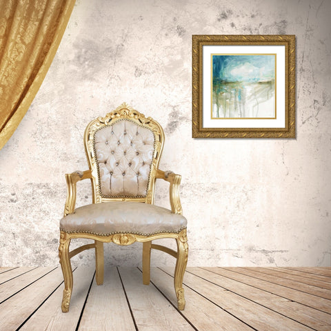 Spring Glacier Gold Ornate Wood Framed Art Print with Double Matting by Robinson, Carol