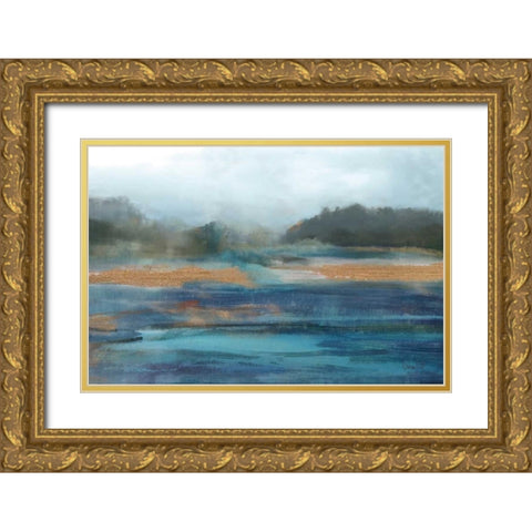 Cold Spring Gold Ornate Wood Framed Art Print with Double Matting by Jill, Susan