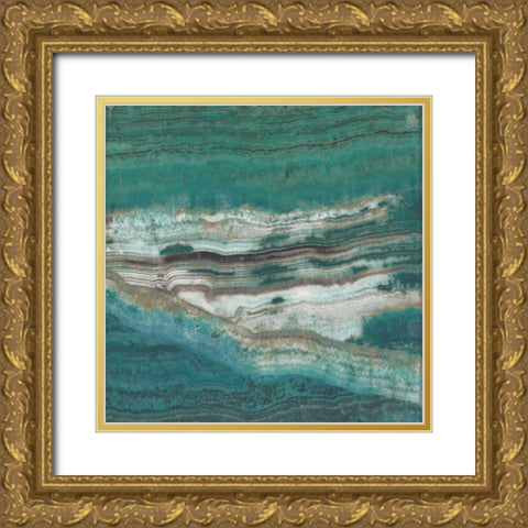 Azure II Gold Ornate Wood Framed Art Print with Double Matting by Jill, Susan