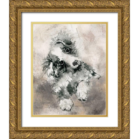 Sketchy Study Gold Ornate Wood Framed Art Print with Double Matting by Robinson, Carol