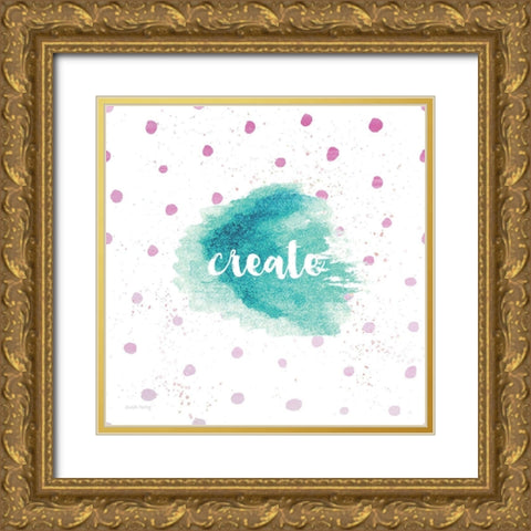 Create Gold Ornate Wood Framed Art Print with Double Matting by Murray, Amanda