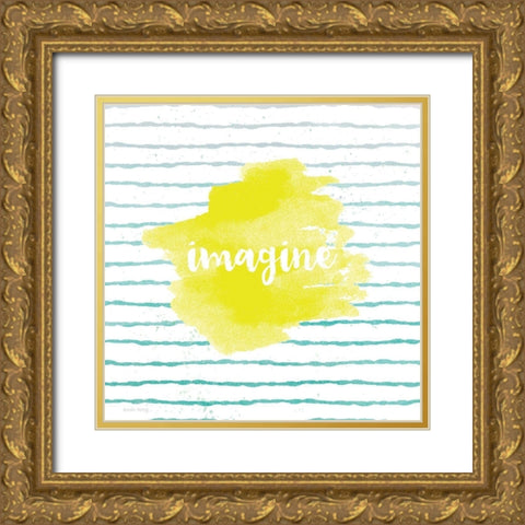 Imagine Gold Ornate Wood Framed Art Print with Double Matting by Murray, Amanda