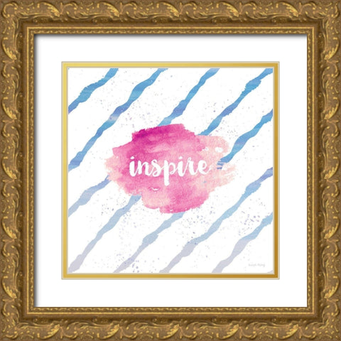 Inspire Gold Ornate Wood Framed Art Print with Double Matting by Murray, Amanda