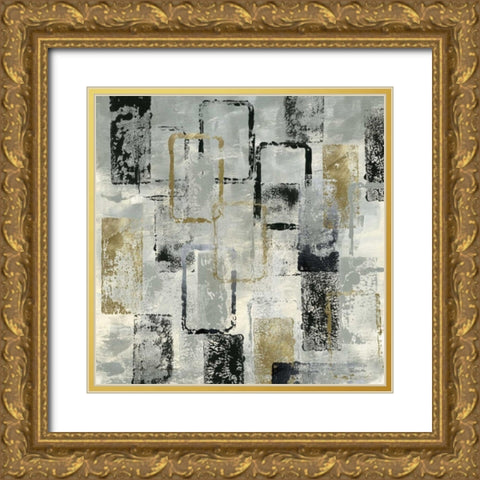 Rectangle Glam Gold Ornate Wood Framed Art Print with Double Matting by Craven, Katrina