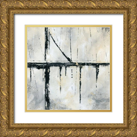 Urban Across Gold Ornate Wood Framed Art Print with Double Matting by Nan