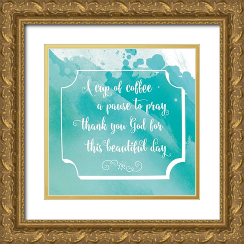 Beatuiful Day Gold Ornate Wood Framed Art Print with Double Matting by Murray, Amanda