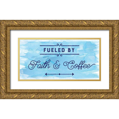Fueled By Gold Ornate Wood Framed Art Print with Double Matting by Murray, Amanda