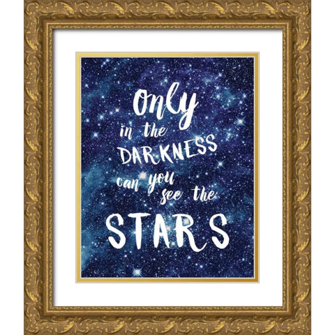 See The Stars Gold Ornate Wood Framed Art Print with Double Matting by Murray, Amanda