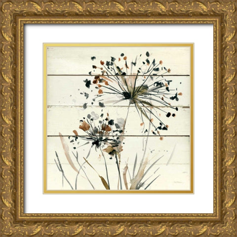 Natures Lace I Gold Ornate Wood Framed Art Print with Double Matting by Robinson, Carol