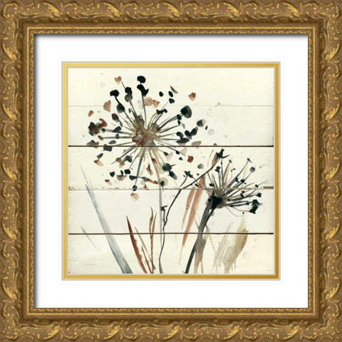 Natures Lace II Gold Ornate Wood Framed Art Print with Double Matting by Robinson, Carol