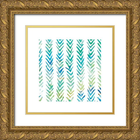 Amalfi Breeze IV Gold Ornate Wood Framed Art Print with Double Matting by Robinson, Carol