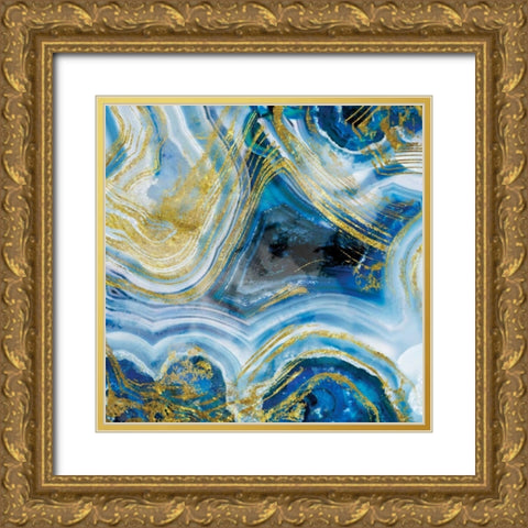 Touch of Gold Agate I Gold Ornate Wood Framed Art Print with Double Matting by Delimont, Danita