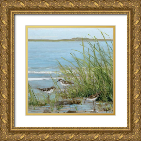 Afternoon On The Gold Ornate Wood Framed Art Print with Double Matting by Swatland, Sally