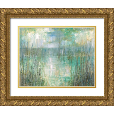 Morning Reflection Gold Ornate Wood Framed Art Print with Double Matting by Manning, Ruane