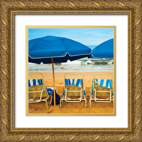 Bright Beach III Gold Ornate Wood Framed Art Print with Double Matting by Delimont, Danita