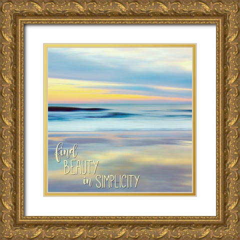 Find Beauty Gold Ornate Wood Framed Art Print with Double Matting by Friel, Bernard