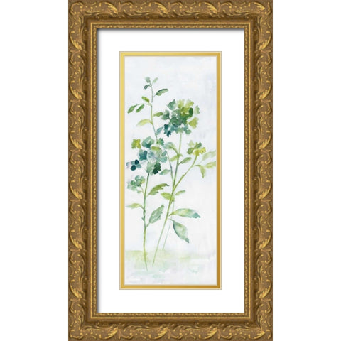 Meadow Silhouette I Gold Ornate Wood Framed Art Print with Double Matting by Nan