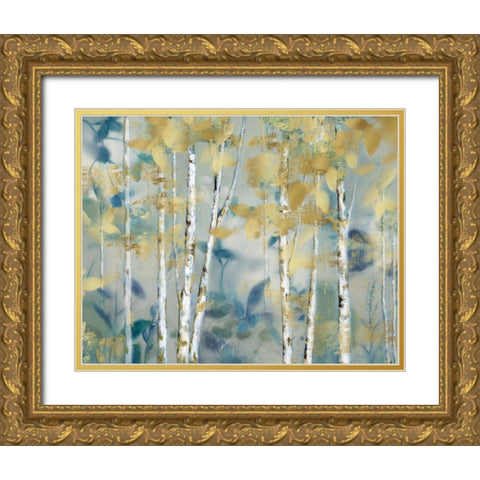 Gilded Forest I Gold Ornate Wood Framed Art Print with Double Matting by Nan