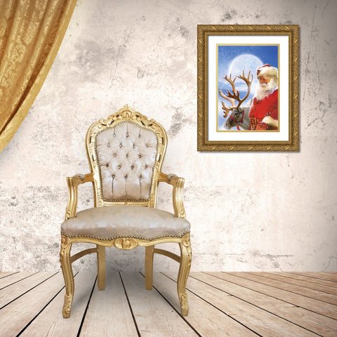 Harnessing Up Gold Ornate Wood Framed Art Print with Double Matting by Mendez, Simon
