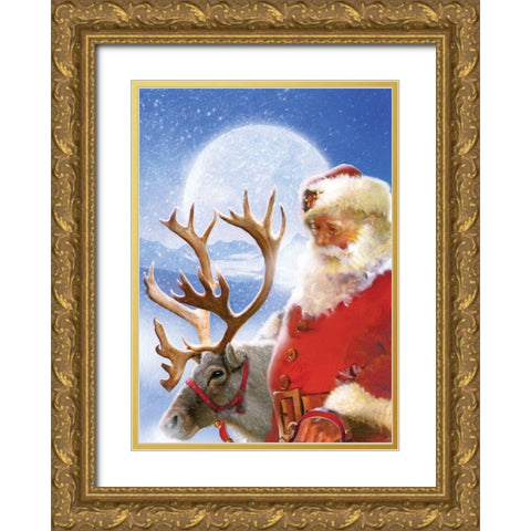 Harnessing Up Gold Ornate Wood Framed Art Print with Double Matting by Mendez, Simon