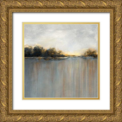 Rainy Sunset I Gold Ornate Wood Framed Art Print with Double Matting by Nan