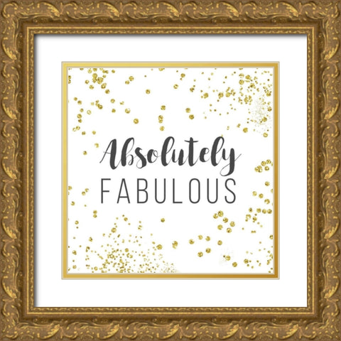 Absolutely Fabulous Gold Ornate Wood Framed Art Print with Double Matting by Murray, Amanda
