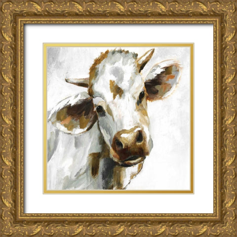 Dairy Dandy Gold Ornate Wood Framed Art Print with Double Matting by Nan