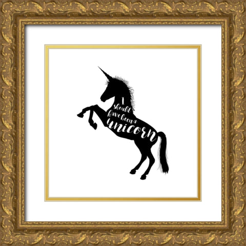 Should Have Been A Gold Ornate Wood Framed Art Print with Double Matting by Murray, Amanda