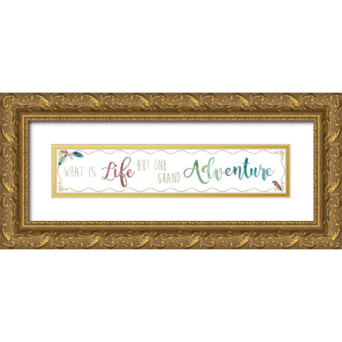 One Grand Gold Ornate Wood Framed Art Print with Double Matting by Robinson, Carol