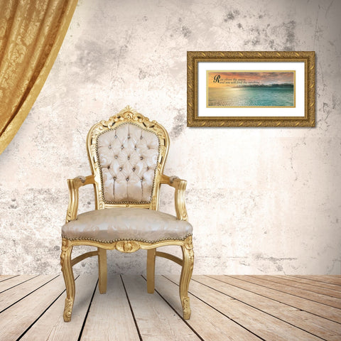 Rise Above Gold Ornate Wood Framed Art Print with Double Matting by Calascibetta, Mike