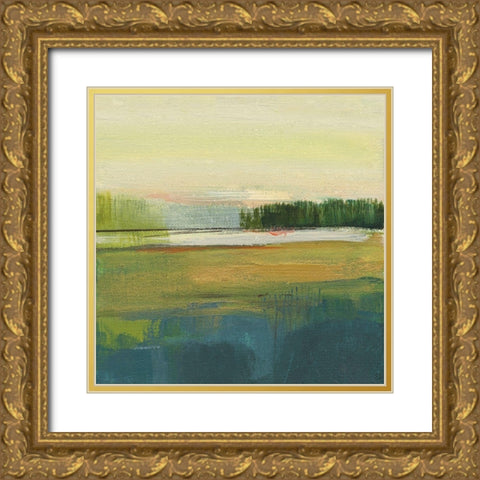 Way to Woodstock II Gold Ornate Wood Framed Art Print with Double Matting by Jill, Susan