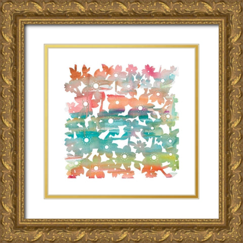 Whimsical I Gold Ornate Wood Framed Art Print with Double Matting by Robinson, Carol