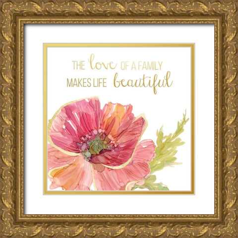 Beautiful Love Gold Ornate Wood Framed Art Print with Double Matting by Robinson, Carol