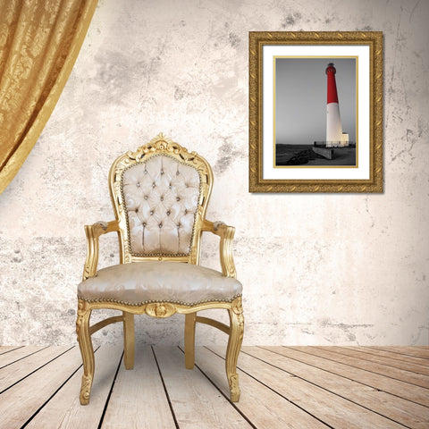 Barnegat Light Gold Ornate Wood Framed Art Print with Double Matting by Carpentieri, Natalie