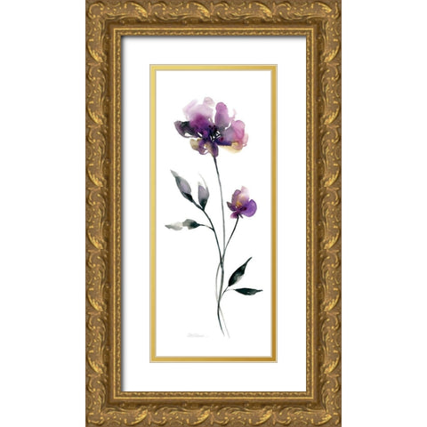 Perfect Purple I Gold Ornate Wood Framed Art Print with Double Matting by Robinson, Carol