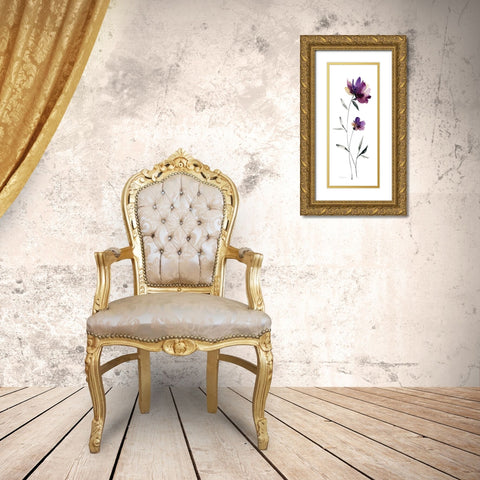 Perfect Purple II Gold Ornate Wood Framed Art Print with Double Matting by Robinson, Carol