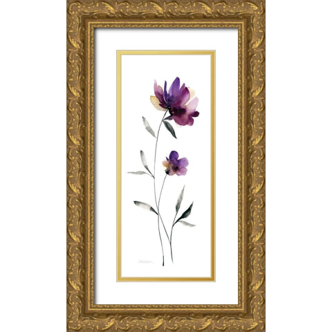Perfect Purple II Gold Ornate Wood Framed Art Print with Double Matting by Robinson, Carol