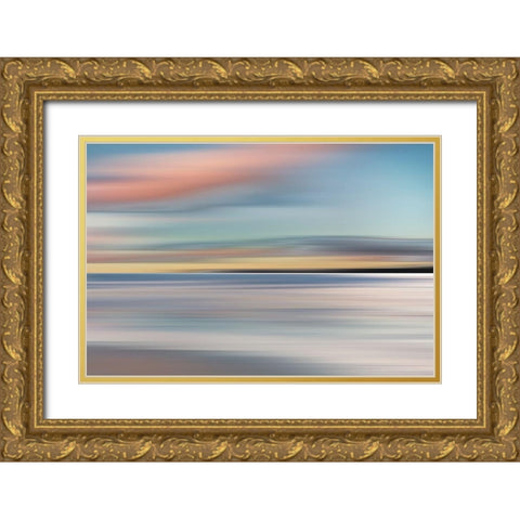 Honey Twilight Gold Ornate Wood Framed Art Print with Double Matting by Calascibetta, Mike