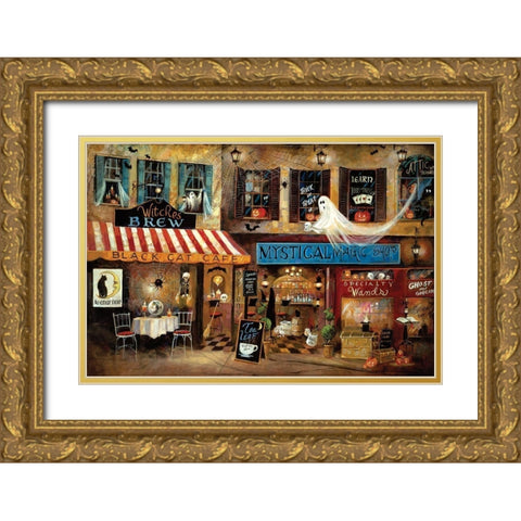 Mystical Magic Shop Gold Ornate Wood Framed Art Print with Double Matting by Manning, Ruane