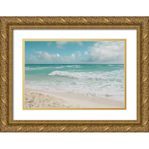 Fresh Waters Gold Ornate Wood Framed Art Print with Double Matting by Nan