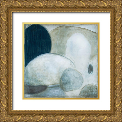 No Stone Unturned Gold Ornate Wood Framed Art Print with Double Matting by Robinson, Carol