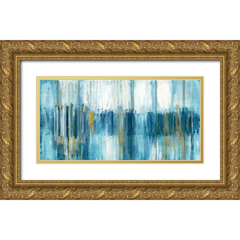 Saturnia Gold Ornate Wood Framed Art Print with Double Matting by Jill, Susan