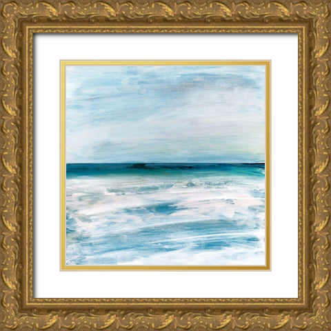 Azzurra Gold Ornate Wood Framed Art Print with Double Matting by Jill, Susan