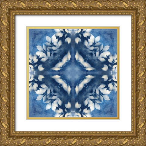 Navy Nature II Gold Ornate Wood Framed Art Print with Double Matting by Nan