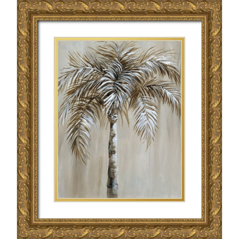 Palm Magic I Gold Ornate Wood Framed Art Print with Double Matting by Nan